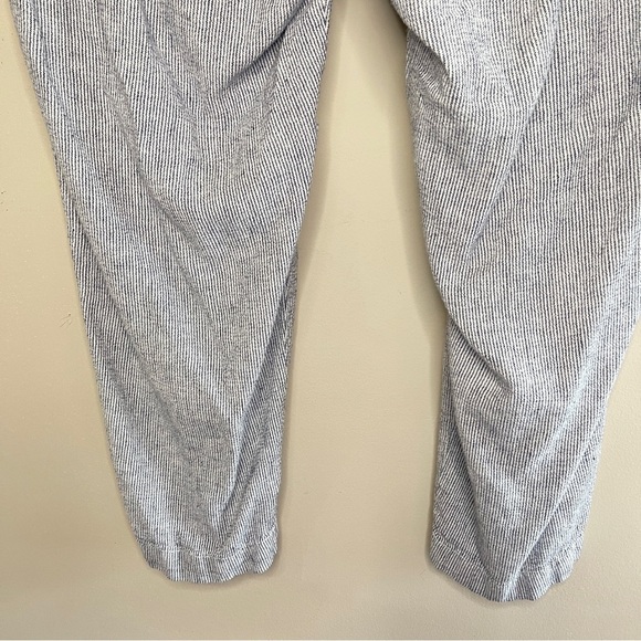 GAP Navy & White Pinstripe Relaxed Fit Pull-On Easy Pant, XL - Picture 6 of 10